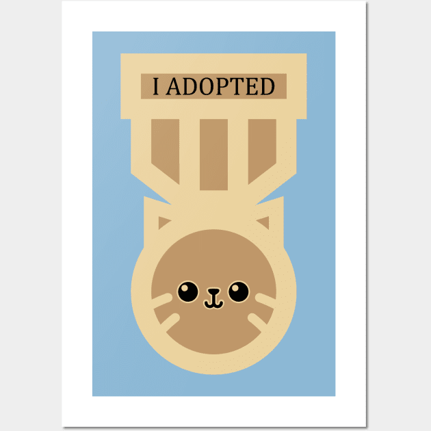 I Adopted Medal of Honor Wall Art by SlothgirlArt